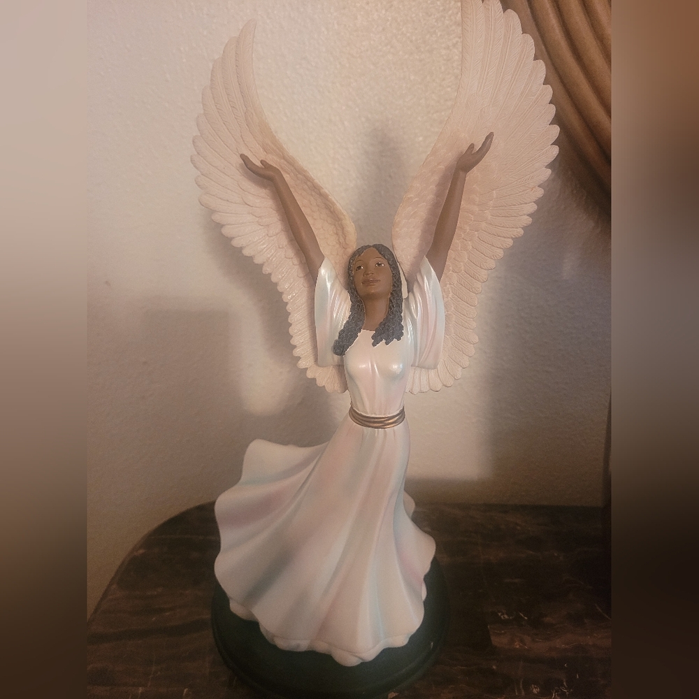 African American Angel Exalt His Name by Steven Davis